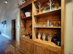 Shelving with Bar Details by Dining/Living Space